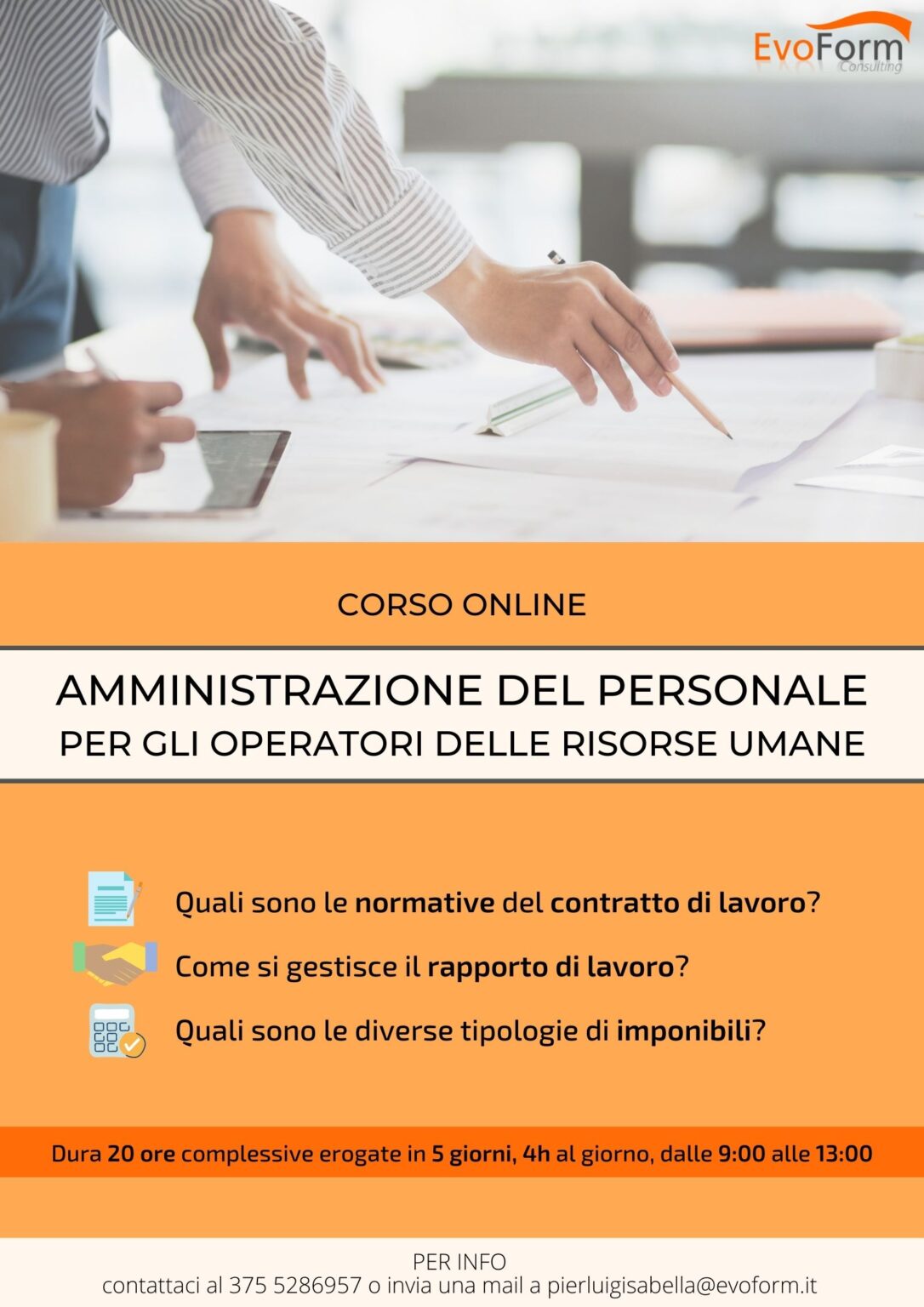 Corso Amministrazione Del Personale | EvoForm Consulting - Selezione ...